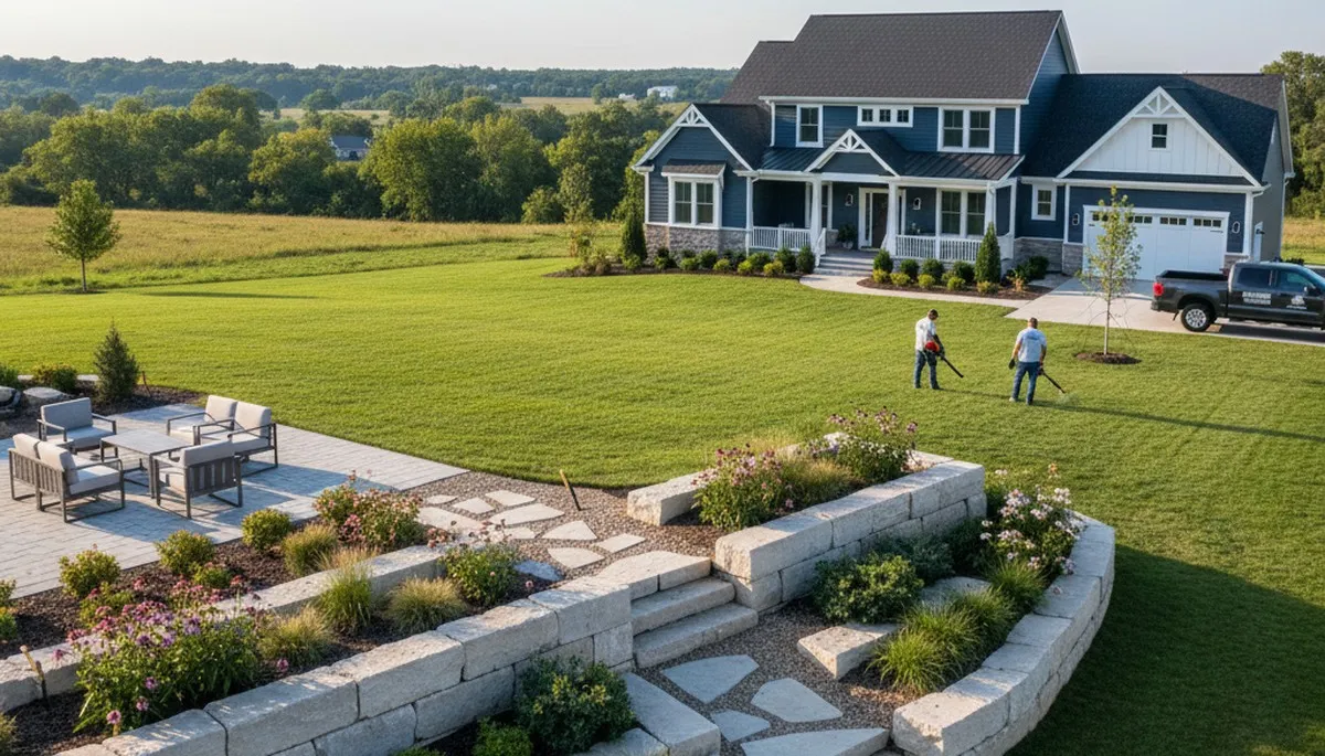 Landscaping services in Peoria, IL for residential lawn care and yard maintenance