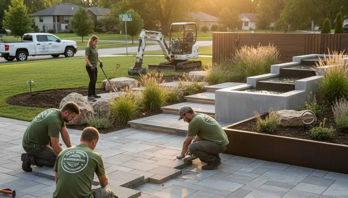 Landscaping services in Peoria, IL for lawn care, yard maintenance, and curb appeal