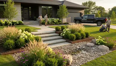 Landscaping services in Peoria, IL for residential lawn care and yard maintenance