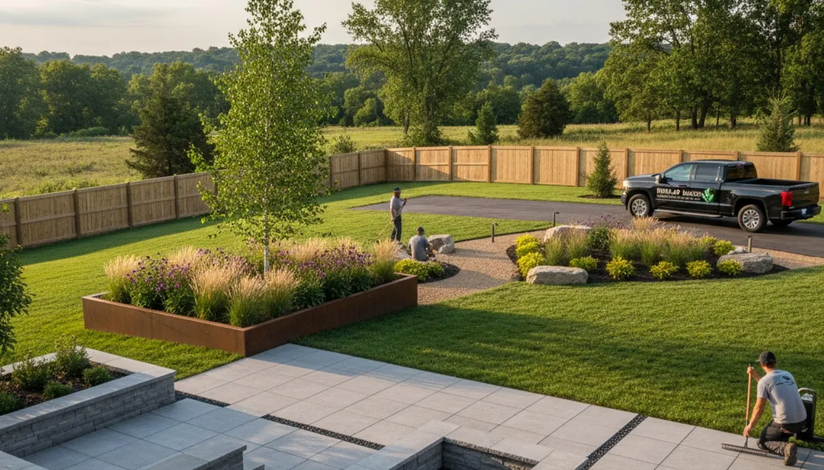 Landscape maintenance service in Peoria, IL for lawn care and outdoor property upkeep
