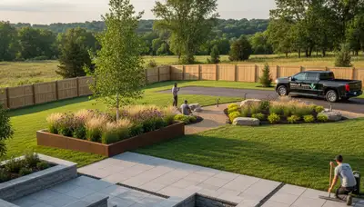 Landscape maintenance service in Peoria, IL for lawn care and outdoor property upkeep