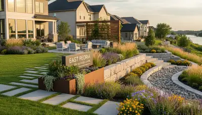 Landscaping services in Peoria, IL for residential lawn care and yard maintenance
