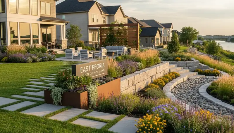 Landscaping services in Peoria, IL for residential lawn care and yard maintenance