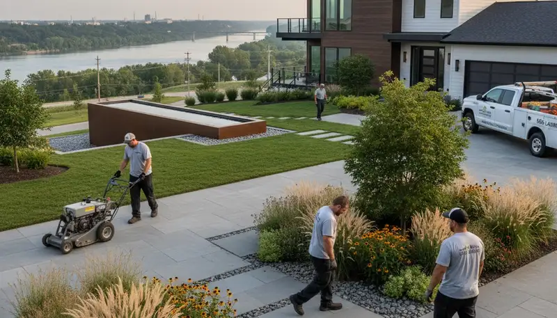 Landscaping services in Peoria, IL for residential lawns and outdoor property maintenance