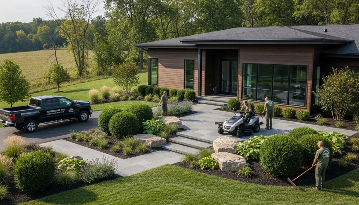 Landscaping services in Peoria, IL for residential lawn care and yard maintenance