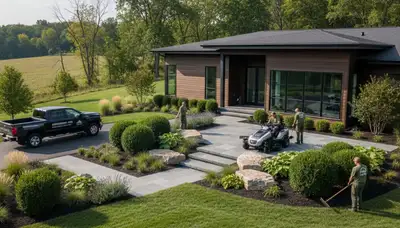 Landscaping services in Peoria, IL for residential lawn care and yard maintenance