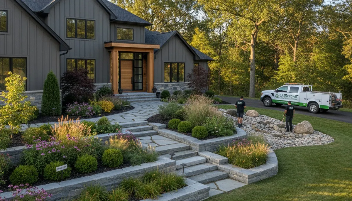 Peoria, IL landscaping services for residential and commercial lawn care and outdoor maintenance