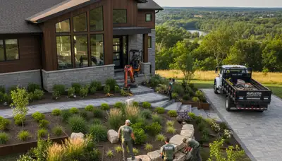 Landscaping services in Peoria, IL for residential lawn care and yard maintenance