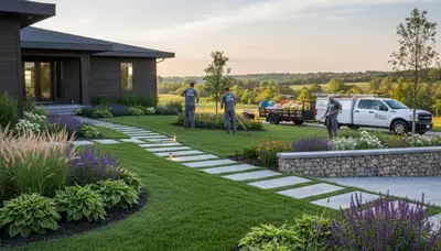 Landscaping services in Peoria, IL for lawn care, yard maintenance, and outdoor property upkeep