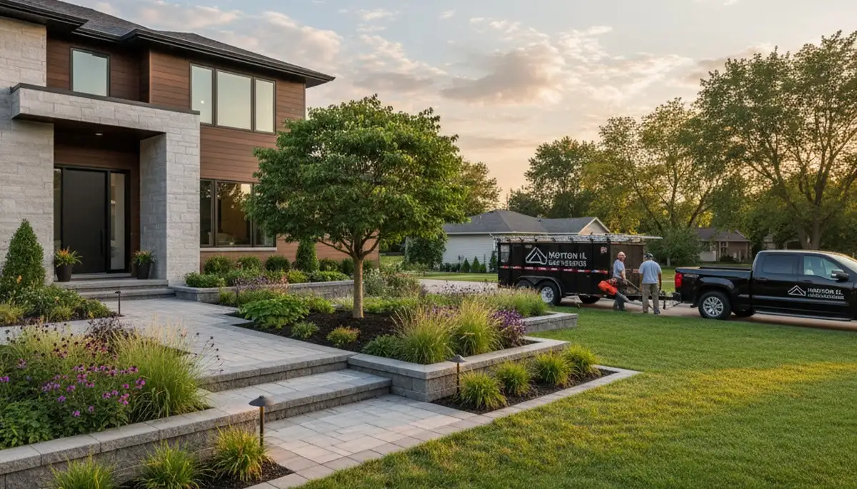 Landscaping services in Peoria, IL for residential lawn care and yard maintenance