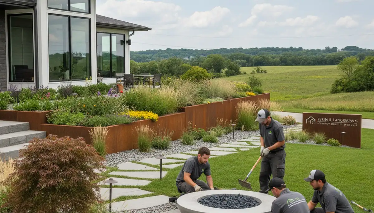 Landscaping services in Peoria, IL for residential lawn care and property maintenance