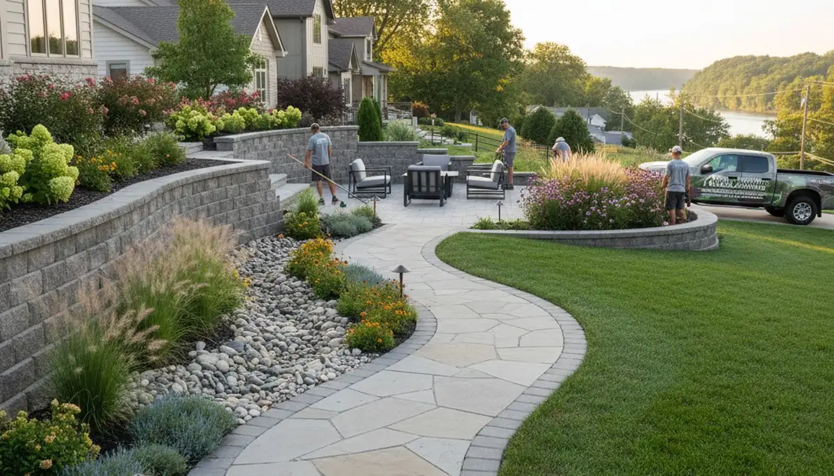Landscaping service in Peoria, IL for professional lawn care and yard maintenance