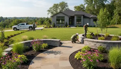Landscape maintenance service in Peoria, IL for a local lawn care business