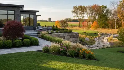 Landscaping services in Peoria, IL for lawn care, mowing, and yard maintenance