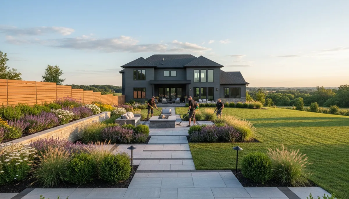Landscaping service in Peoria, IL for residential lawn care and yard maintenance