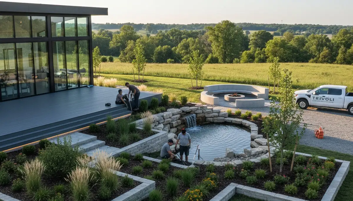 Landscaping services in Peoria, IL for lawn care, mowing, and yard maintenance