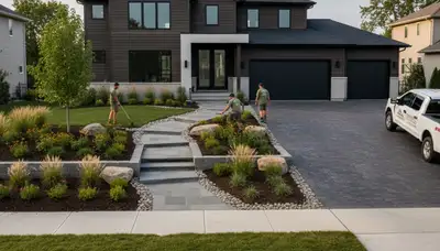 Landscape maintenance service in Peoria, IL for residential and commercial lawns