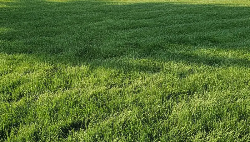 Lush green residential lawn in Peoria, IL showcasing professional lawn care by Chop Chop Landscaping